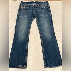 Vigoss Women's Boot Cut Jeans in Dark Blue